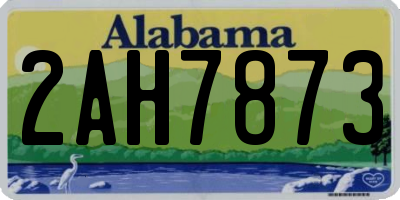AL license plate 2AH7873