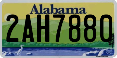 AL license plate 2AH7880