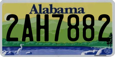 AL license plate 2AH7882