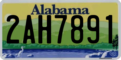 AL license plate 2AH7891