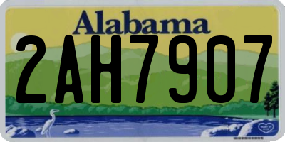 AL license plate 2AH7907
