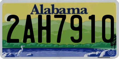 AL license plate 2AH7910