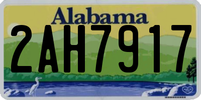 AL license plate 2AH7917