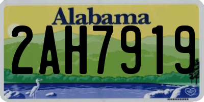 AL license plate 2AH7919
