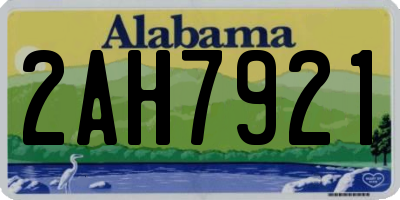 AL license plate 2AH7921