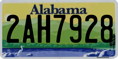 AL license plate 2AH7928