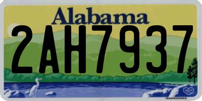 AL license plate 2AH7937