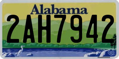 AL license plate 2AH7942