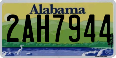 AL license plate 2AH7944
