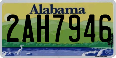 AL license plate 2AH7946