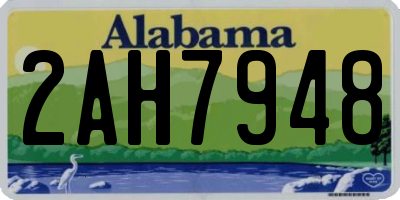 AL license plate 2AH7948