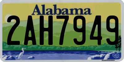 AL license plate 2AH7949