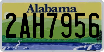 AL license plate 2AH7956