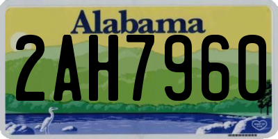 AL license plate 2AH7960