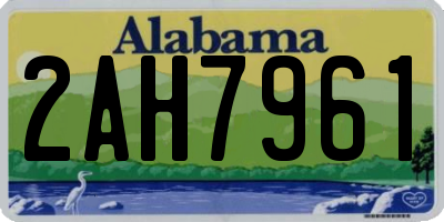 AL license plate 2AH7961