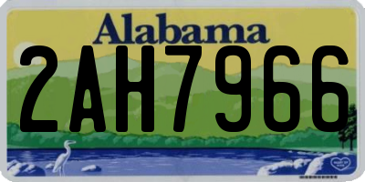 AL license plate 2AH7966