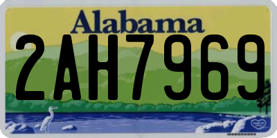 AL license plate 2AH7969