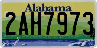 AL license plate 2AH7973