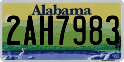 AL license plate 2AH7983