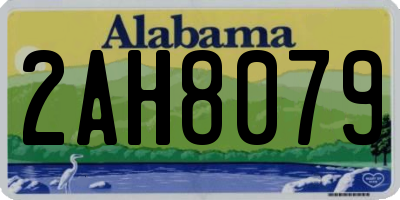 AL license plate 2AH8079