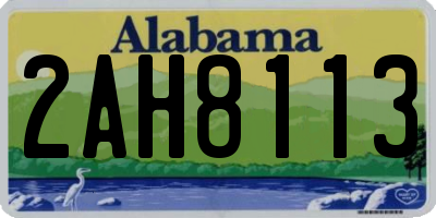 AL license plate 2AH8113