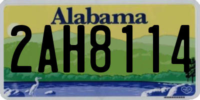 AL license plate 2AH8114