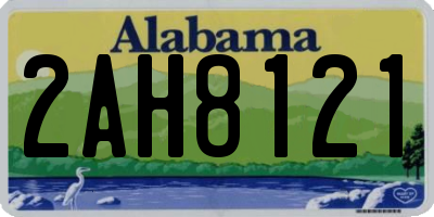 AL license plate 2AH8121