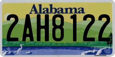 AL license plate 2AH8122