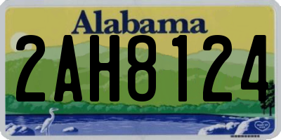 AL license plate 2AH8124