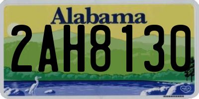 AL license plate 2AH8130