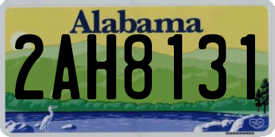 AL license plate 2AH8131