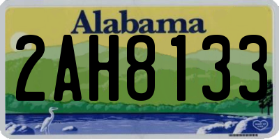AL license plate 2AH8133