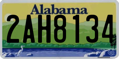 AL license plate 2AH8134