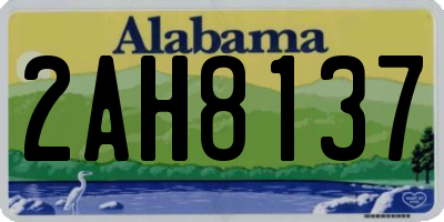 AL license plate 2AH8137