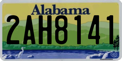 AL license plate 2AH8141