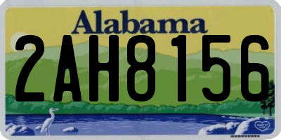 AL license plate 2AH8156