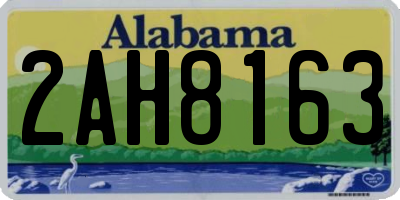 AL license plate 2AH8163