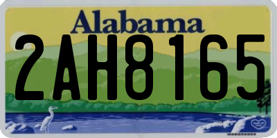 AL license plate 2AH8165