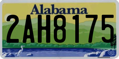 AL license plate 2AH8175