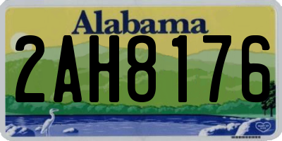 AL license plate 2AH8176