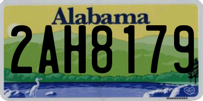 AL license plate 2AH8179