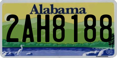 AL license plate 2AH8188