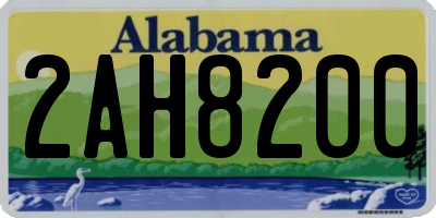 AL license plate 2AH8200