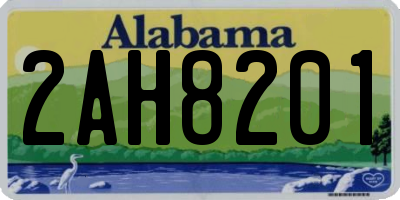 AL license plate 2AH8201