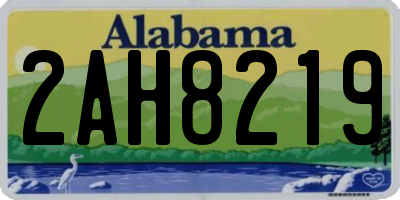AL license plate 2AH8219