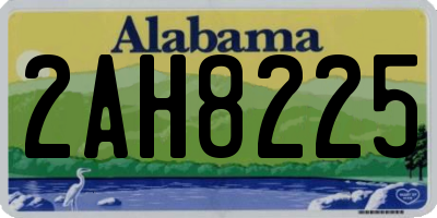 AL license plate 2AH8225