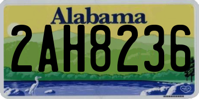 AL license plate 2AH8236