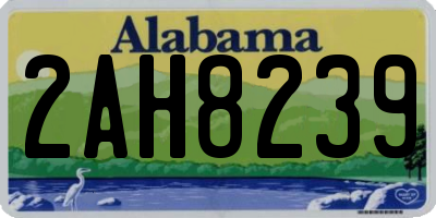 AL license plate 2AH8239
