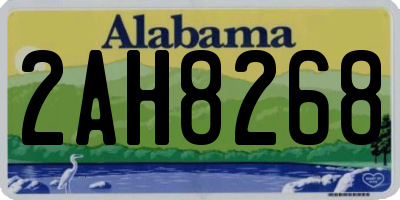 AL license plate 2AH8268