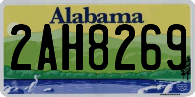 AL license plate 2AH8269
